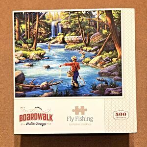 Fly Fishing 500 Piece Jigsaw Puzzle Boardwalk New Complete
